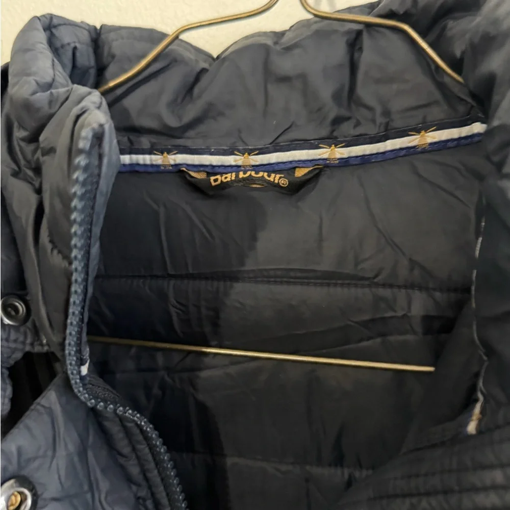 Barbour Puffer Jacket with Faux Fur Trim size U.S. 4